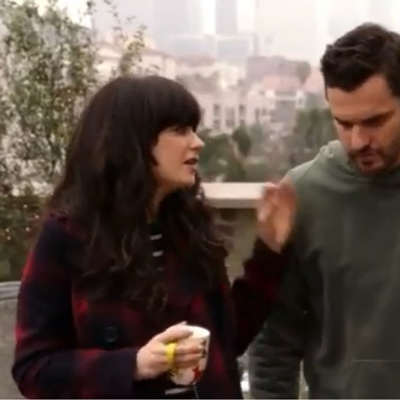 Old Navy Red & Navy Blue Plaid Peacoat Jacket XS - Picture 9 of 12